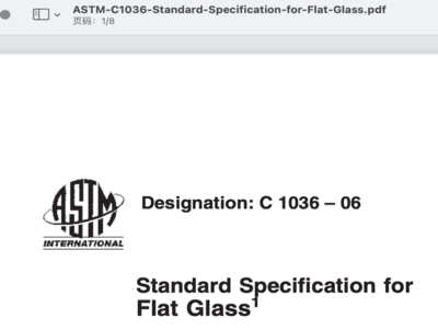 astm c1036 standard specification for flat glass