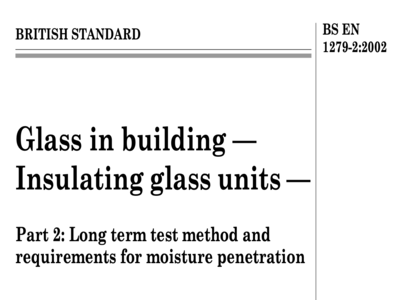 bs en1279 part2 long term test method and requirements for moisture penetration
