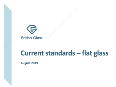 current standards flat glass august 2019