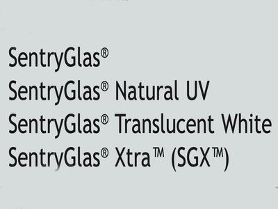 different types of sentryglas interlayers